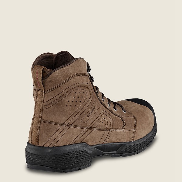 Red Wing Safety Bot Erkek - Exos Lite - 6-Inch Waterproof Toe - Kahverengi/Siyah - 69ELHUROF